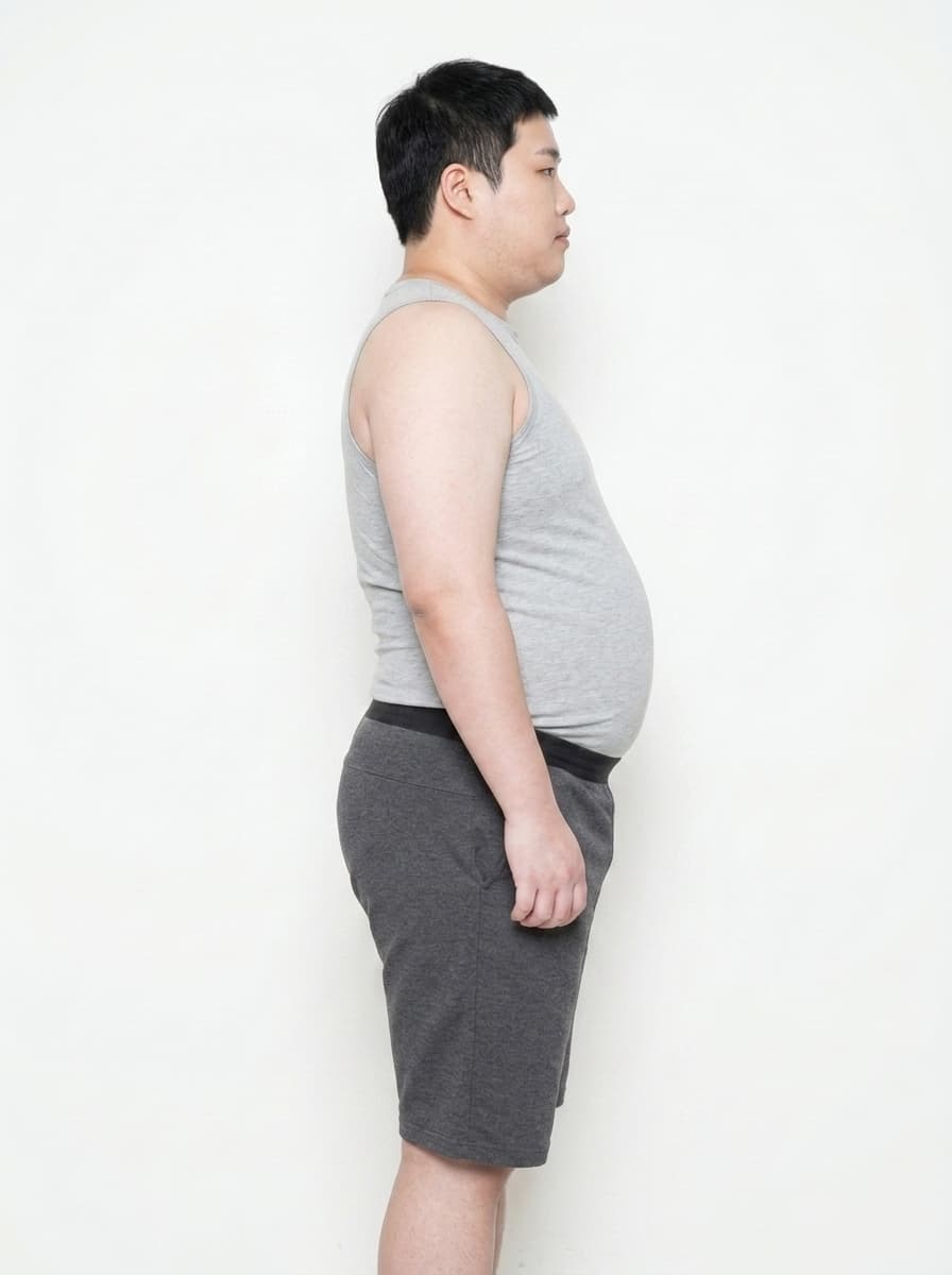 30대 남성 200일 감량결과 - before