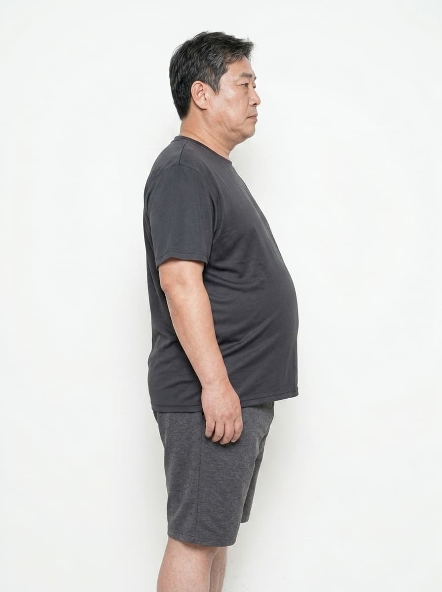 40대 남성 100일 감량결과 - before